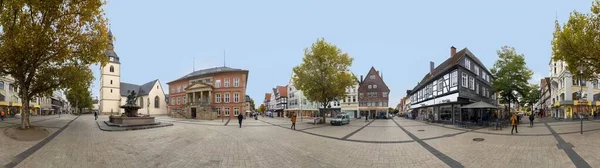 Detmold Germany October 2020 Scenic Old Half Timbered Houses Town — Stock Photo, Image