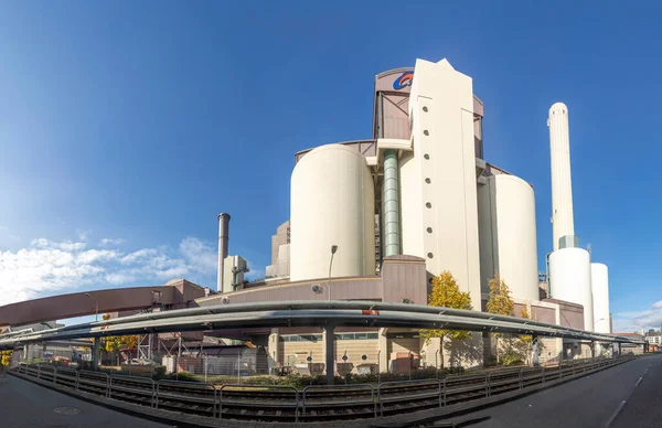 Франкфурт Германия Октября 2020 Года Вид Угольную Электростанцию Районе Западной — стоковое фото