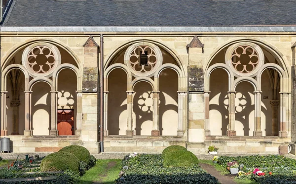 Vieille Arche Pittoresque Dans Monastère Saint Pierre Célèbre Église Trèves — Photo