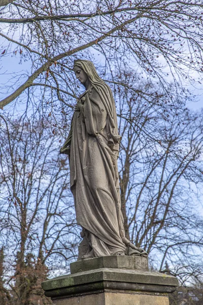 Estátua Virgem Cristã Mártir Sankt Naturnina Bad Driburg Alemanha — Fotografia de Stock