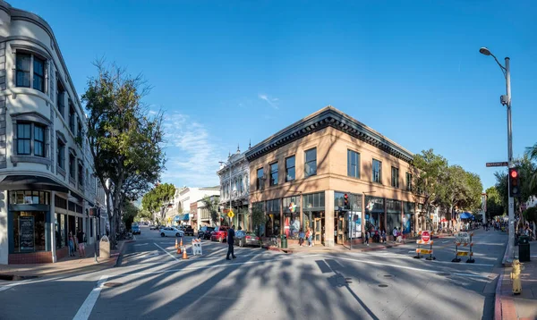 San Luis Obispo Abd Nisan 2020 Insanlar Tarihi Monterey Caddesi — Stok fotoğraf