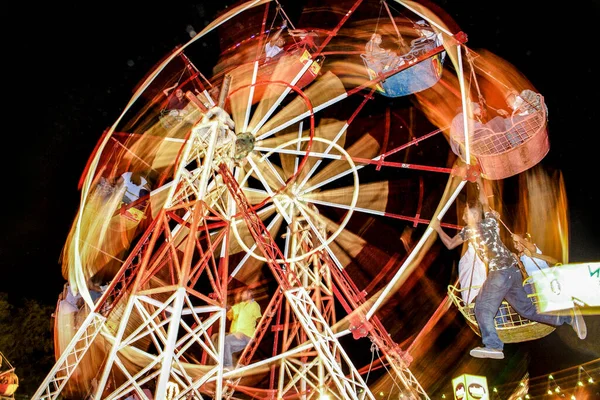 Kandy Sri Lanka Aug 2005 Big Wheel Powered Man Amusement — Stock Photo, Image
