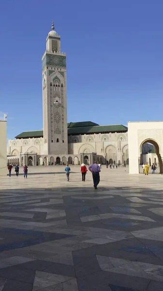 Rabat Marocco Novembre 2016 Gente Visita Moschea Hassan Rabat — Foto Stock