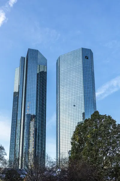 Frankfurt Alemania Noviembre 2020 Fachada Sede Del Banco Alemán Con —  Fotos de Stock