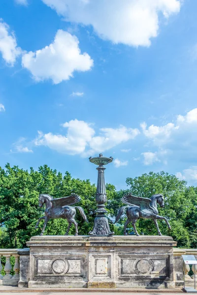 Potsdam Tyskland Augusti 2015 Detalj Pegasus Belvedere Palatset New Garden — Stockfoto