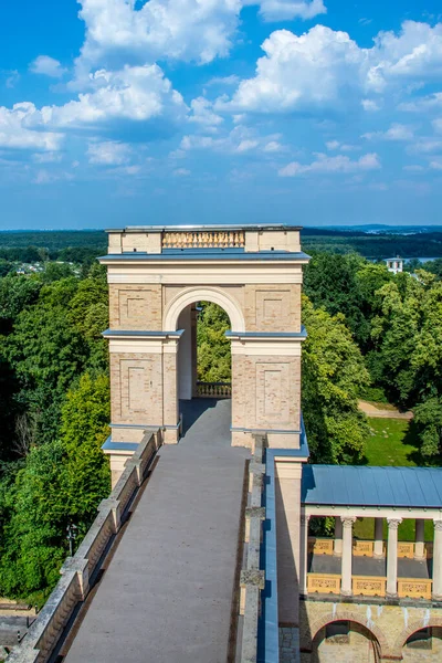 Poczdam Niemcy Sierpnia 2015 Widok Belweder Pałac Nowym Ogrodzie Wzgórzu — Zdjęcie stockowe