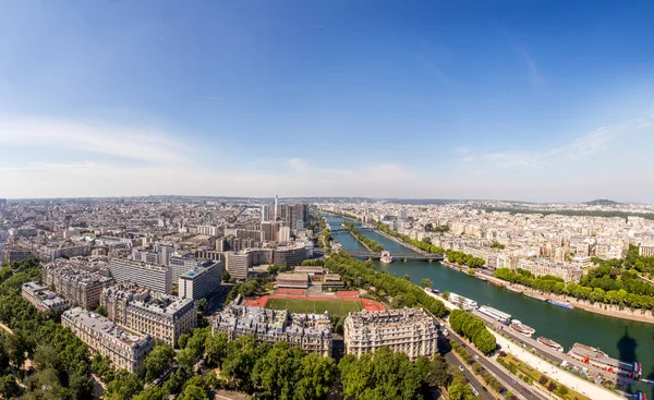 Skyline Paris Eiffel Tower River Seine — Stock Photo, Image