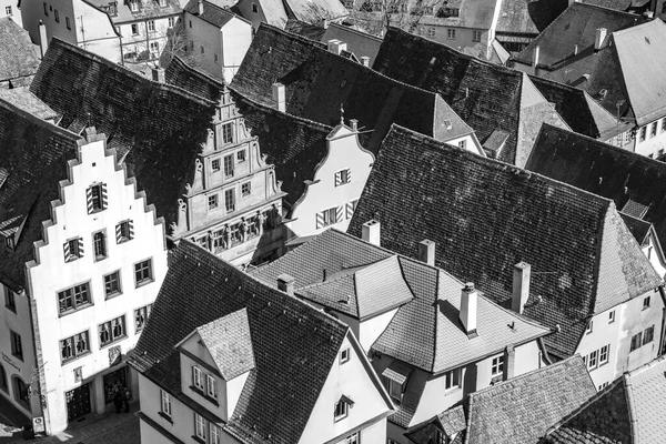 Θέα Τις Κόκκινες Στέγες Του Rothenburg Der Tauber Γερμανία Ρόθενμπουργκ — Φωτογραφία Αρχείου