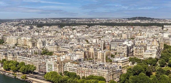 Párizs Városképe Eiffel Toronytól Szajna Folyóig — Stock Fotó