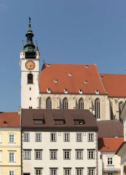 Beroemde Piaristenkerk Krems Oostenrijk Kerk Werd Gebouwd Het Begin Van — Stockfoto