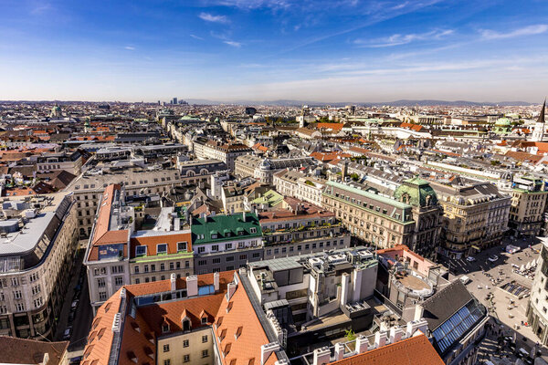 Skyline view of Vienna from Sankt Stephans Cathedral