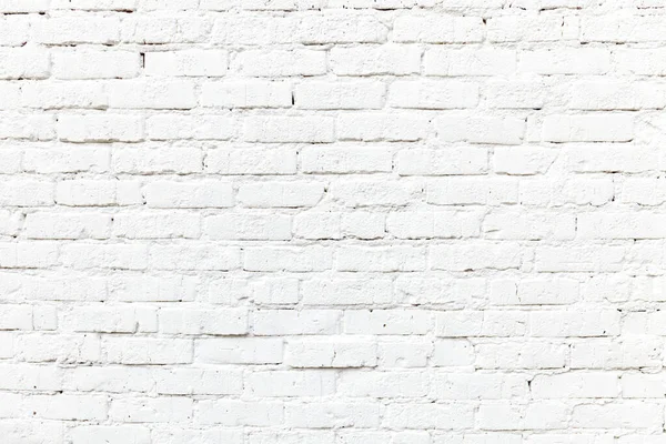 Detail Der Weiß Bemalten Ziegelwand Ergibt Einen Harmonischen Hintergrund — Stockfoto