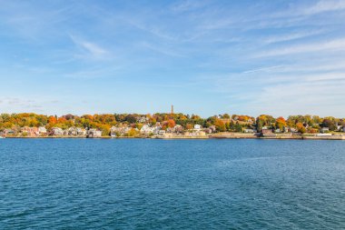 Connecticut, ABD 'de New London' un ufuk çizgisi.