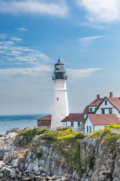 Slavný Maják Portlandu Maine Usa — Stock fotografie