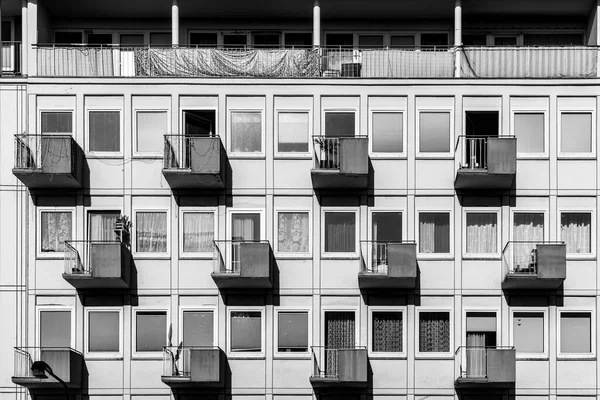 Фасад Будинку Типовій Архітектурі Соціального Житла Німеччині — стокове фото