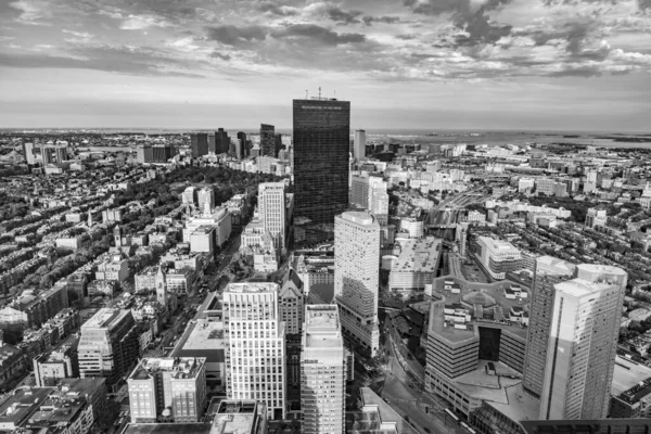 Antenn Syn Skyline Boston Massachussets — Stockfoto