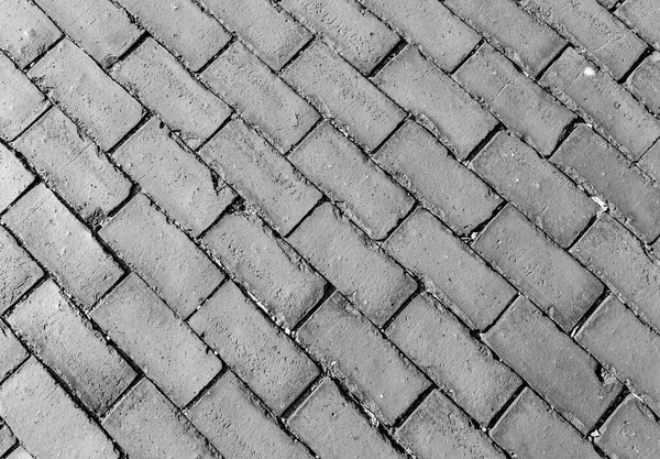 Візерунок Діагональної Тротуарної Доріжки Червоними Цегляними Каменями — стокове фото