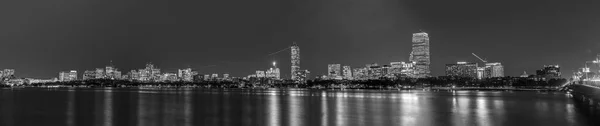 Skyline Famoso Boston Eua Pela Noite — Fotografia de Stock