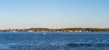 Boston 'daki Weymouth adasında gün batımında