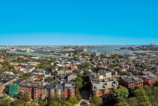 Widok Bunker Hill Monument Boston Massachusetts Usa — Zdjęcie stockowe
