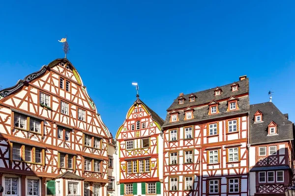 Half Timbered Houses Central Market Square Bernkastel Kues Germany — Stock Photo, Image