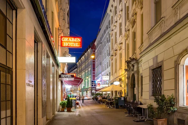 Viena Austria Abr 2015 Gente Visita Graben Viena Calle Graben — Foto de Stock