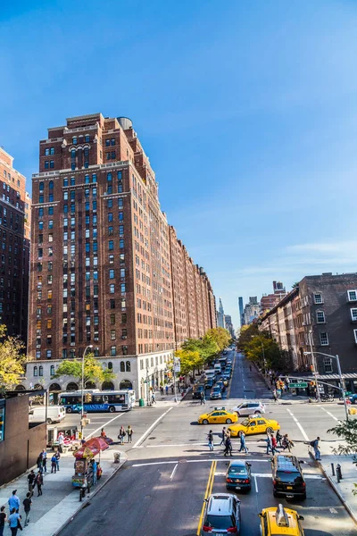 New York Usa October 2015 Street View Neighborhood Midtown New — Stock Photo, Image