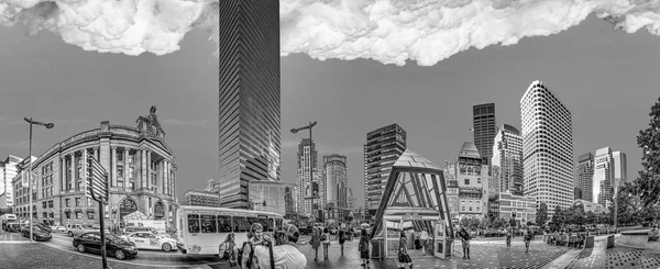 Boston September 2017 Mensen Verkeer South Station Boston Moderne Historische — Stockfoto