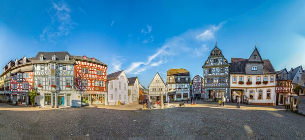 Bad Camberg Germany October 2015 People Enjoy Historic Market Place —  Fotos de Stock