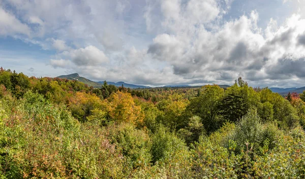 Panorámás Kilátás Nyílik Fehér Hegyek New Hampshire — Stock Fotó