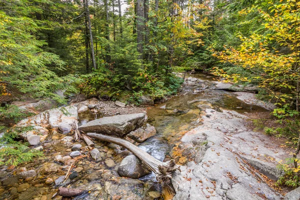 Creek Pemigewasset River Flows Throug White Mountains Scenic Point Otter — Stock Photo, Image