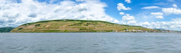 Malowniczy Widok Ruedesheim Rhine Doliny — Zdjęcie stockowe