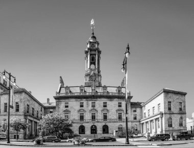 PORTLAND, ABD - SEP 15, 2017: Portland 19. yüzyıldan kalma tuğla binalarla dolu..