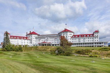 BRETTON Ormanları, ABD - 20 SEP 2017: Jefferson 'daki Mount Washington Oteli.