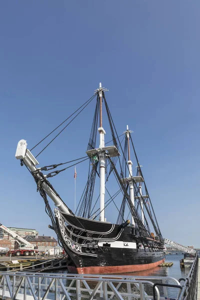 Boston Usa September 2017 Slagskepp Uss Constitution Boston Usa Hamnen — Stockfoto