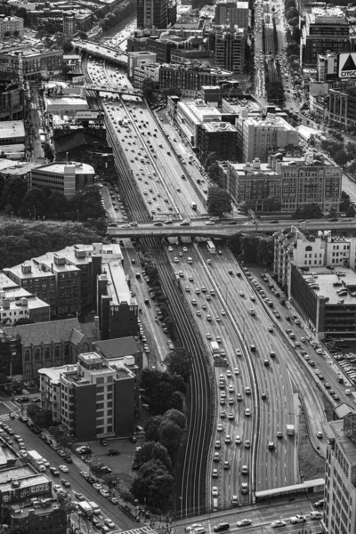 Boston Septiembre 2017 Vista Aérea Horizonte Autopista Boston Massachusetts — Foto de Stock