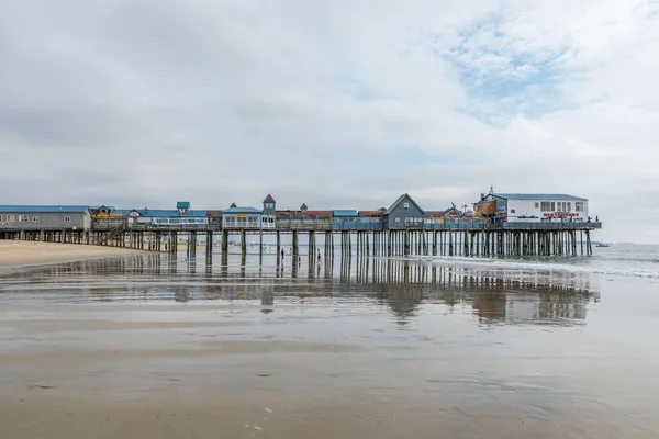 Old Orchard Beach Usa Sep 2017 Beroemde Oude Boomgaard Pier — Stockfoto