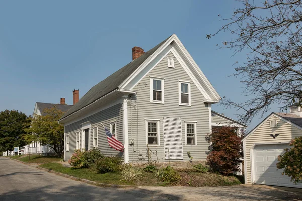 Wiscasset Estados Unidos Septiembre 2017 Antigua Casa Histórica Madera Wiscasset — Foto de Stock