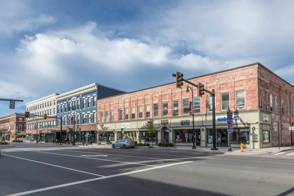 Pittsfield Usa September 2017 Huvudgatan Pittsfield Usa Med Gamla Historiska — Stockfoto