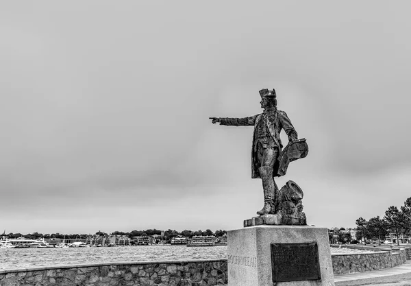 Estátua Rochambeau Newport Eua — Fotografia de Stock