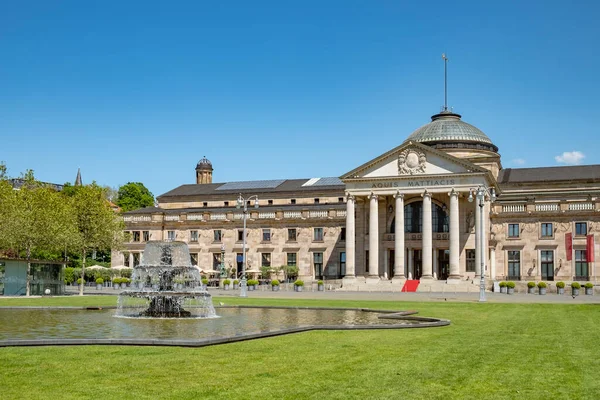 Historiska Kurhaus Health Spa Wiesbaden Tyskland — Stockfoto