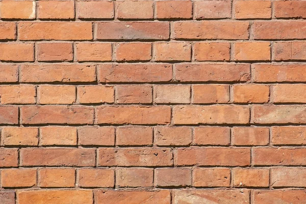 Padrão Harmônico Parede Tijolo Vermelho — Fotografia de Stock