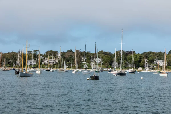 Plachetnice Přístavu Eastville Ostrově Martha Vineyard Poblíž Cape Cod Massachusetts — Stock fotografie