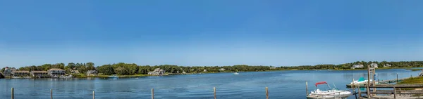Hermosas Casas Antiguas Playas Lagos Yarmouth Massachusetts Con Cielo Azul — Foto de Stock