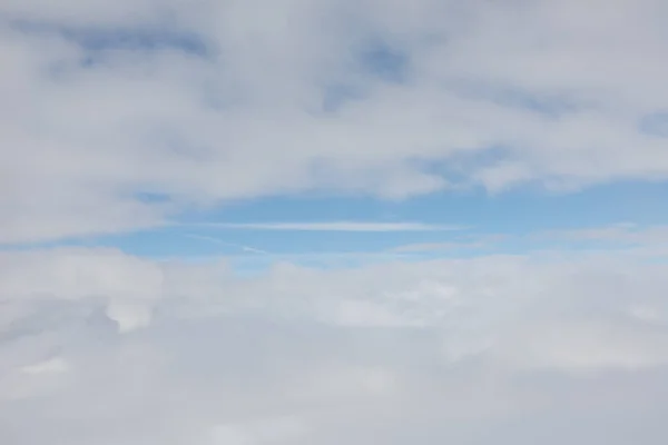 Detalle Del Cielo Con Nubes Suaves Cielo Azul Centro —  Fotos de Stock