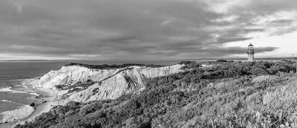 Gay Head Lighthouse Gay Head Cliffs Clay Westernmost Point Martha — Stock fotografie