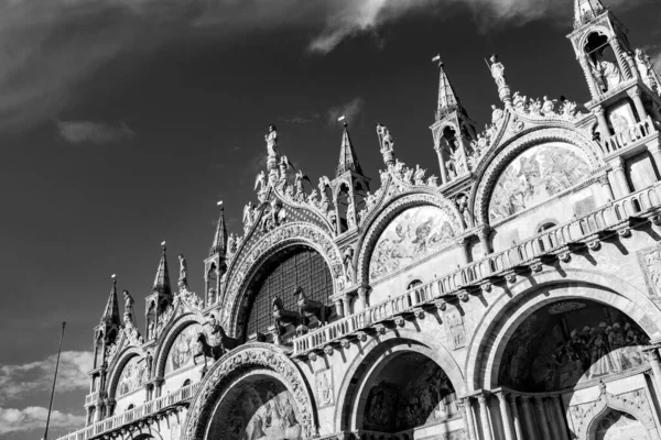 San Marco Katedrali Venedik Talya Marks Meydanı Nda Mavi Gökyüzünün — Stok fotoğraf