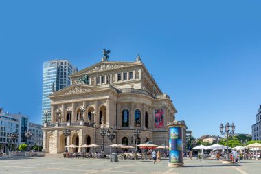 Frankfurt, Germany - June 13, 2021: The Opera house (Alte Oper) in Frankfurt am Main.