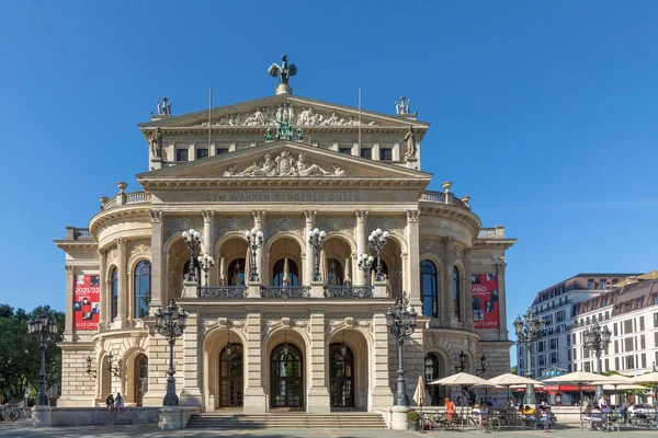 Francoforte Germania Giugno 2021 Teatro Dell Opera Alte Oper Francoforte — Foto Stock