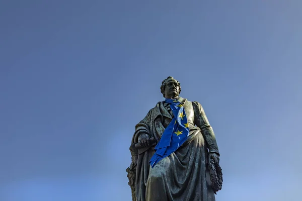 Frankfurt Germany June 2021 Statue Johann Wolfgang Von Goethe Frankfurt — Stock fotografie